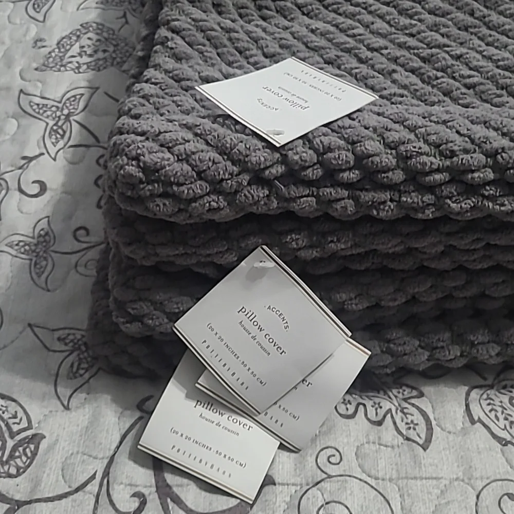 Pottery Barn Woven Pillow Covers (4)